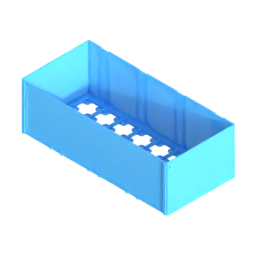 Render of MODULITH 165 Gridfinity Decor Drawer - 4W-2H